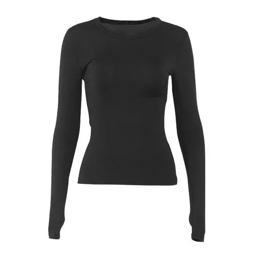 Women's T-shirt Long Sleeve T-shirts Basic Solid Color