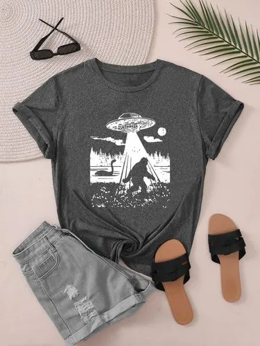 Women's T-shirt Short Sleeve T-Shirts Casual