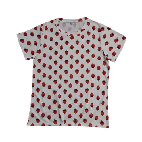 Women's T-shirt Short Sleeve T-Shirts Pastoral Strawberry