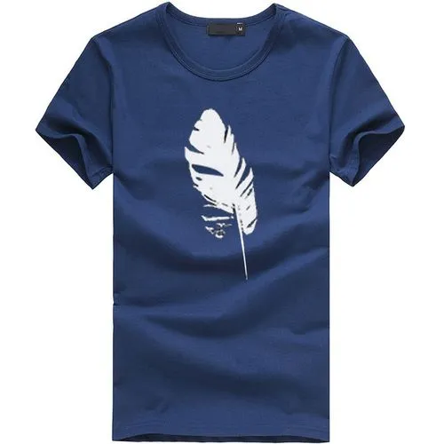 Women's T-shirt Short Sleeve T-Shirts Printing Casual Feather