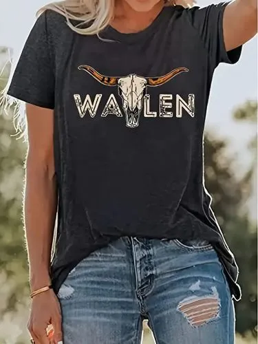 Women's T-shirt Short Sleeve T-Shirts Printing Vacation Animal