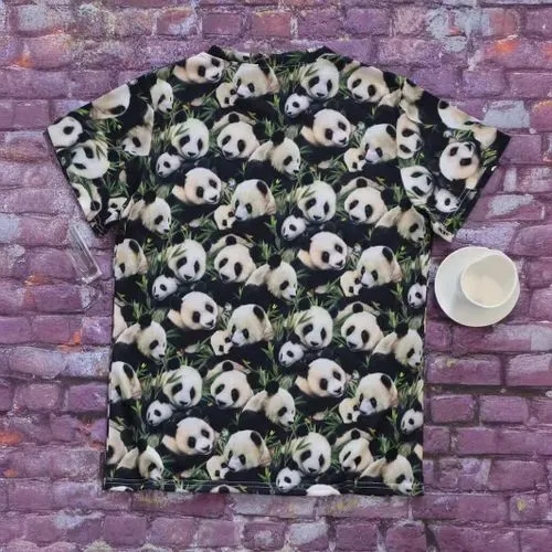 Women's T-shirt Short Sleeve T-Shirts Simple Style Panda