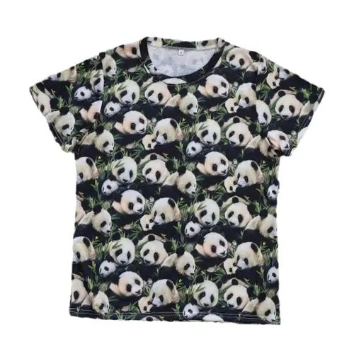 Women's T-shirt Short Sleeve T-Shirts Simple Style Panda