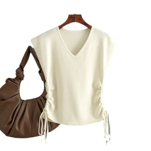 Women's T-shirt Sleeveless T-Shirts Simple Style Solid Color