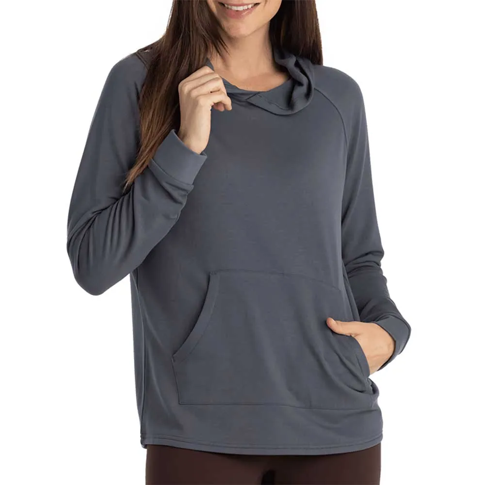 Women's Bamboo Lightweight Fleece Hoodie - Storm Cloud