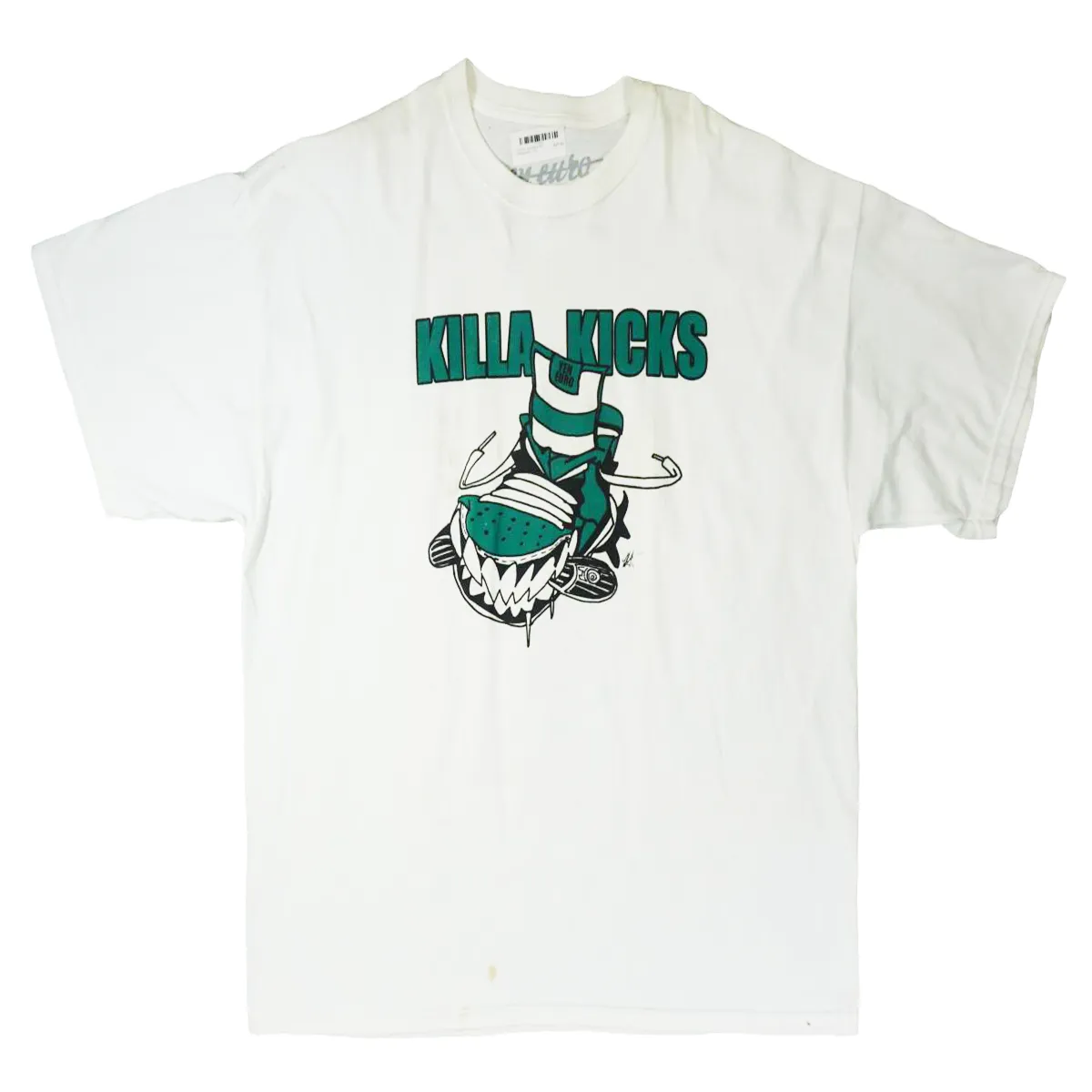 Yen Euro- Killa Kicks Tee (White/Green)